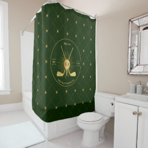 Rideaux De Douche Clubs de golf Gold