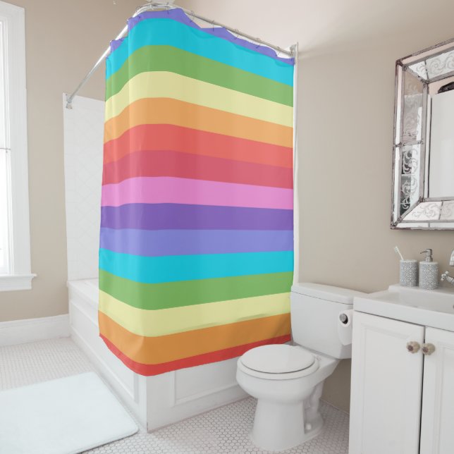 Rideaux De Douche Clumpy Candy Stripe FC (En situation)