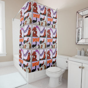 Rideaux De Douche Cock-A-Doodle-Doo !