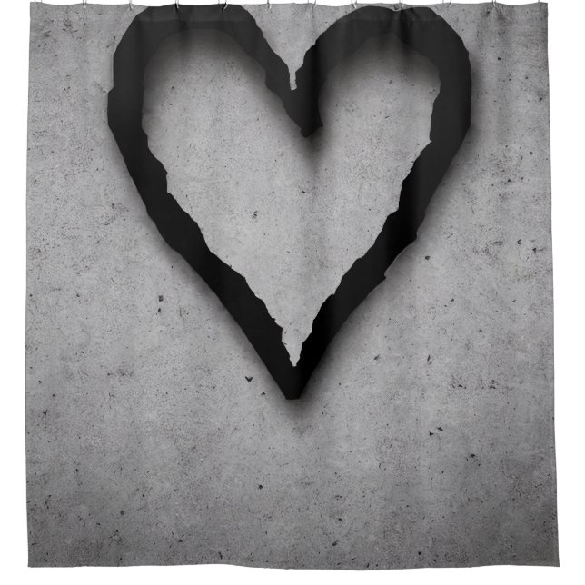 Rideaux De Douche Coeur gauche, no 01 (Devant)