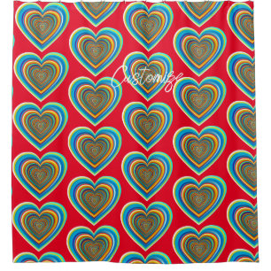 Rideaux De Douche Coeur valentin multicolore Thunder_Cove
