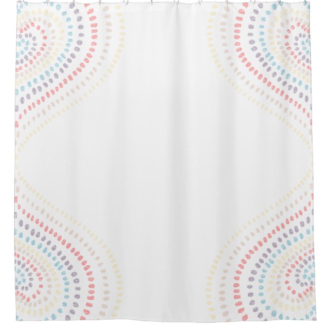 Rideaux De Douche Coeurs arc-en-ciel (Devant)