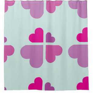 Rideaux De Douche Cœurs Croix