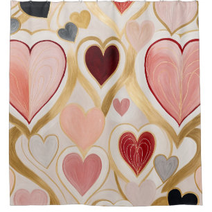 Rideaux De Douche Coeurs d'amour