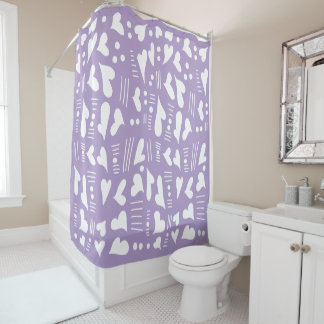 Rideaux De Douche Coeurs de Doodle 35