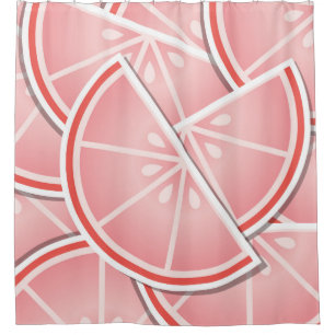 Rideaux De Douche Coincés de pamplemousse rose