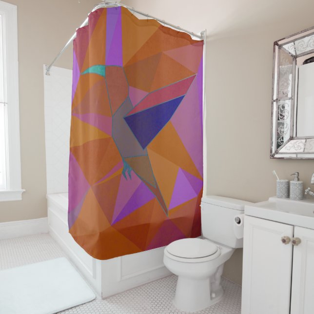 Rideaux De Douche colibri (En situation)
