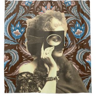 Rideaux De Douche Collage Masqué Lady Comtesse Castiglione