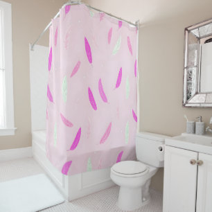 Rideaux De Douche Collection Bohème de plumes tendance de luxe