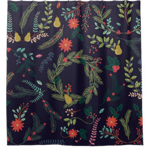 Rideaux De Douche Collection of Vintage Style Hand Drawn Christmas H