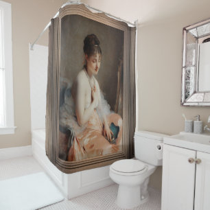 Rideaux De Douche Collier de perles par Charles Chaplin