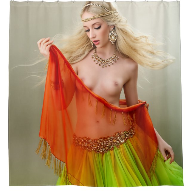 Rideaux De Douche Colorful Dance Artwork (Devant)