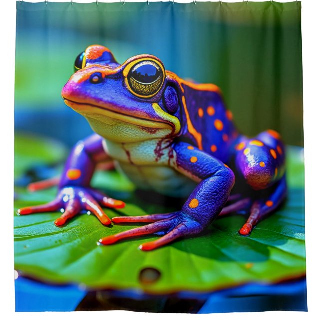 Rideaux De Douche Colorful Frog (Devant)