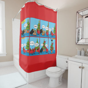 Rideaux De Douche Comment décorer une bande dessinée d'arbre de Noël