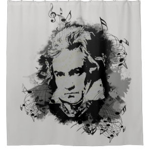 Rideaux De Douche Compositeur allemand Beethoven musique classique