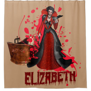 Rideaux De Douche Comtesse de sang Vampire Imaginaire