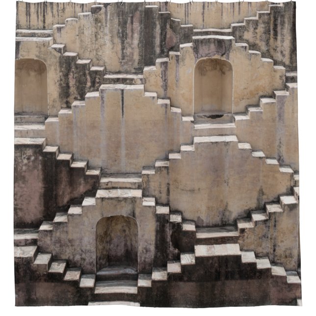 Rideaux De Douche conception Brown du temple (Devant)