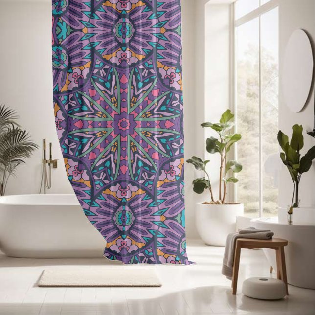 Rideaux De Douche Conception chromatique de l'orbe (Créateur téléchargé)