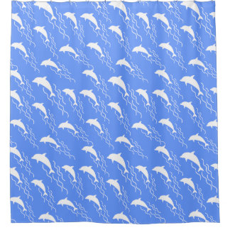 Rideaux De Douche Conception de dauphins nageant