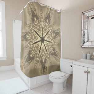 Rideaux De Douche Conception de design d'impression d'animal de safa