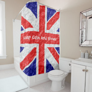 Rideaux De Douche Conception de drapeau Union Jack