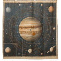 Conception de graphique céleste centrée sur Jupite