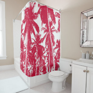 Rideaux De Douche Conception de palmiers tropicaux