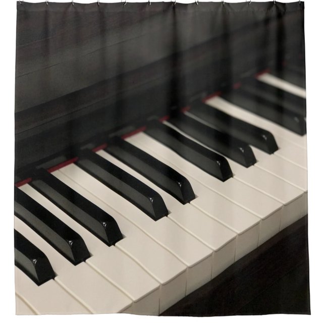 Rideaux De Douche Conception de piano cool (Devant)