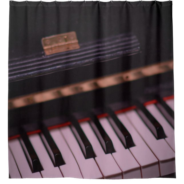 Rideaux De Douche Conception de piano géniale (Devant)