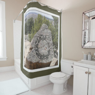 Rideaux De Douche Conception de poterie Mimbres