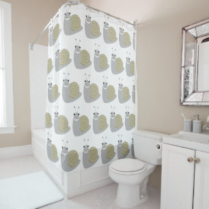 Rideaux De Douche Conception d'escargot