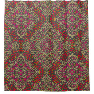 Rideaux De Douche Conception Motif De Tapis Oriental, Traditionnelle