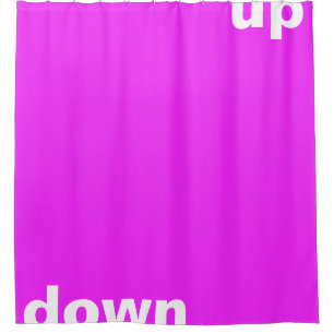 Rideaux De Douche Conception simple "rectangle rose vers le haut"