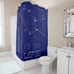 Rideaux De Douche Constellation de l'hémisphère sud Lepus