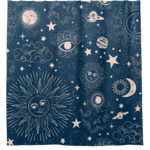 Rideaux De Douche Constellations galactiques : Conception de Motif s