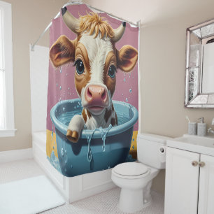 Rideaux De Douche Continuez à Frotter - Portraits d'animaux drôles