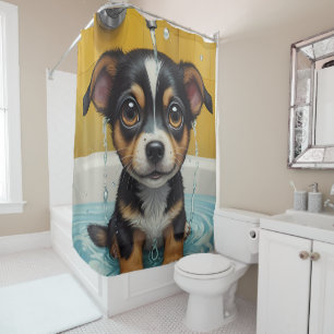 Rideaux De Douche Continuez à Frotter - Portraits d'animaux drôles