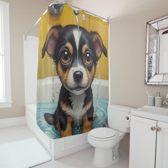 Rideaux De Douche Continuez à Frotter - Portraits d'animaux drôles (En situation)