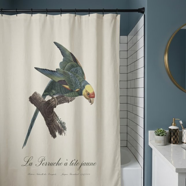 Rideaux De Douche Conure de Caroline, Conuropsis carolinensis (Carolina parakeet, Conuropsis carolinensis. Shower Curtain)