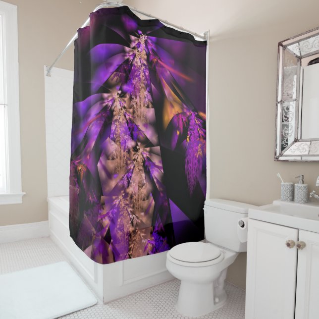 Rideaux De Douche Cool purple (En situation)