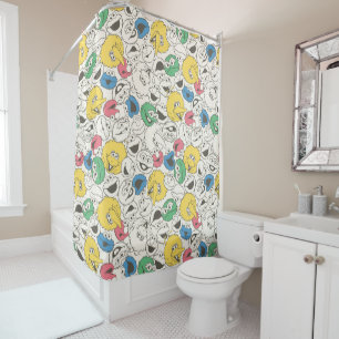 Rideaux De Douche Copains de la rue Sésame Motif principal grosse