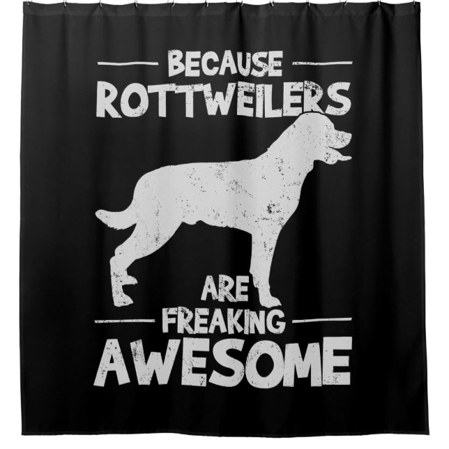 Rideaux De Douche Copie T-shirt Rottweiler (Devant)