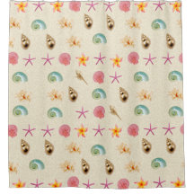 Coquillages et Plumeria