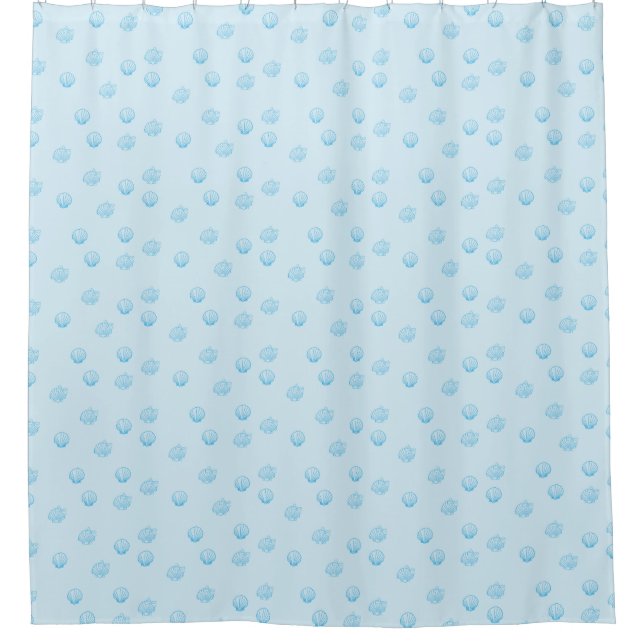 Rideaux De Douche Coquilles Saint-Jacques Contour Minimalisme (Devant)