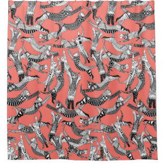 Rideaux De Douche corail broussailleux