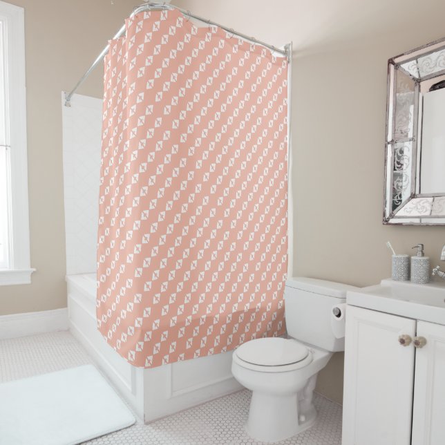 Rideaux De Douche Corail faible (En situation)