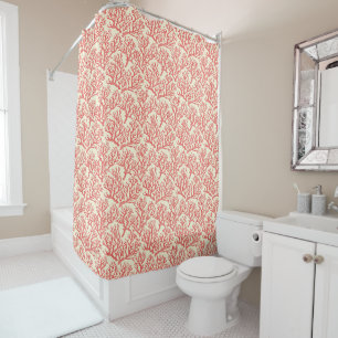 Rideaux De Douche Corail rouge