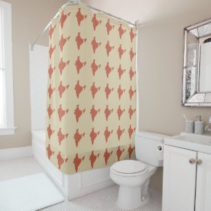 Rideaux De Douche Coral Spice Moods Inde