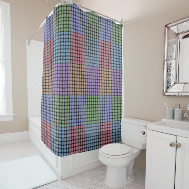 Rideaux De Douche Corbeille de panier (En situation)
