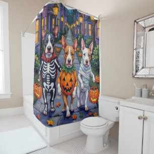 Rideaux De Douche Costumes de Bull Terrier pour Halloween et Trick-o